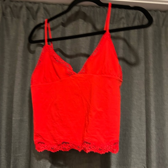Skims Fits Everybody Lace Triangke Cami in Cayenne (Red) L - Picture 3 of 4